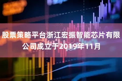股票策略平台浙江宏振智能芯片有限公司成立于2019年11月